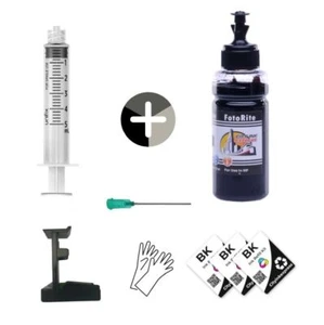 Black High Quality Ink Refill Kit for HP 305 and HP 305 XL ink cartridges - Picture 1 of 3