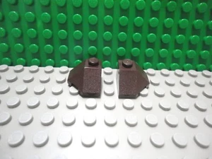 Lego 2 Dark Brown 2x2 brick block Castle Slopes 45 degree NEW - Picture 1 of 1