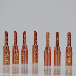 8X BFA Banana Plug Jack 4mm Z-Type Connector Terminal for HiFi Speaker Wire DIY - Picture 1 of 6