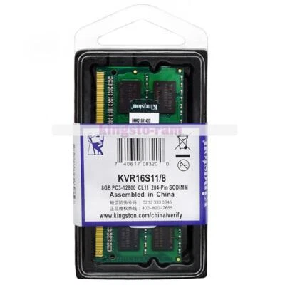 Kingston 8 GB Ram DDR3-1600 MHz 2RX8 PC3-12800S SO-DIMM Laptop Speicher 1.5V 8G - Bild 1 von 4