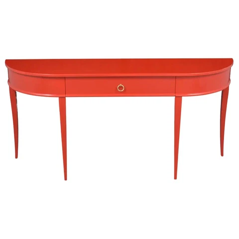 Mid-Century Modern Lacquered Console Table Cover