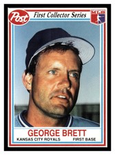 1990 Post First Collector Series George Brett #4 Kansas City Royals