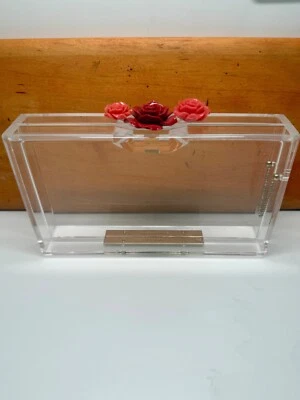 CHARLOTTE OLYMPIA ACRYLIC FLOWER CLUTCH - Image 1 of 4