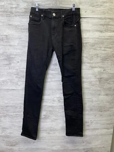 Jeans Hudson Sartor Uomo 31 Relaxed Skinny Nero Denim - Foto 1 di 12