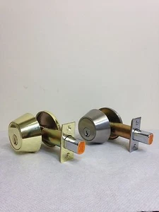 S. PARKER, HEAVY DUTY, HIGH QUALITY, SINGLE CYLINDER TUBULAR DEADBOLT LOCK. NIB - Picture 1 of 8