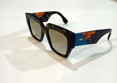 Женские солнцезащитные очки Fendi 0263S 086FQ большие черепаховые, БЕСПЛАТНАЯ импортная плата для США - Изображение 1 из 4