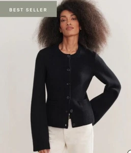Jenni Kayne Cooper Cardigan Black Small - Picture 1 of 2