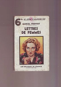  lettres de femmes par  marcel prevost - les editions de france  - Imagen 1 de 1