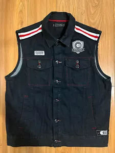 Coogi Australia C69 Mens Blue Denim Vest Embroidered Size XL - Picture 1 of 10