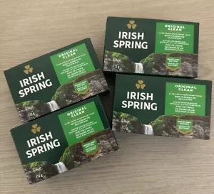 Irish Spring Bar Soap 4 oz, Original Clean, 4-Count - Foto 1 di 5