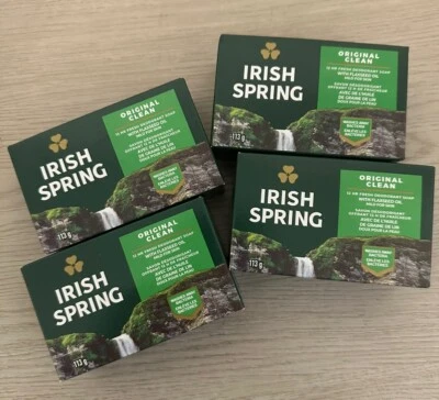 Irish Spring Bar Soap 4 oz, Original Clean, 4-Count - Image 1 of 4