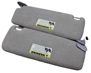02-08 E65 E66 BMW 745I 750LI 760I B7 SUN VISORS SHADES PAIR SUEDE ALCANTARA GRAY - Picture 1 of 6