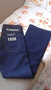 BURBERRY MEN JEANS STRAIGHT SIZE 32X32 BLUE COLOR NEW - Picture 1 of 8