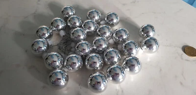 Set Addobbi natalizi 23 palle Albero di Natale sfere col. argento lucido - Immagine 1 di 2
