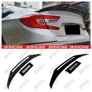 Fits 10th Honda Accord 2018-22 Forged/Carbon Fiber/Gloss Black Rear Spoiler Wing - Picture 1 of 36