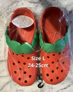 Sandalias Fresa Fresa Roja L 9.4-9.8 pulgadas Kawaii Crocs Réplica Japón - Imagen 1 de 2