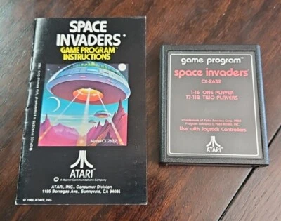 Space Invaders (1980, Atari 2600) Video Game Cartridge W/ Manual Fast Shipping🕹 - Image 1 of 4