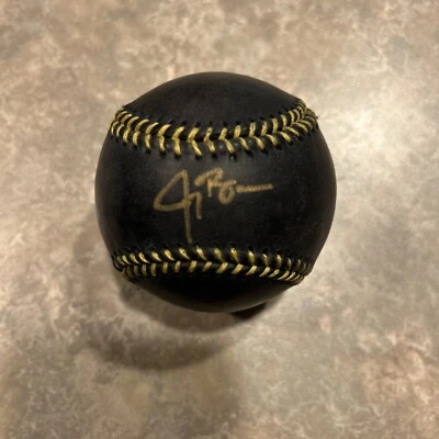 JAY BRUCE Signed Rawlings OML BLACK Baseball Just Memorabilia,Inc COA #12/50 - Image 1 of 4