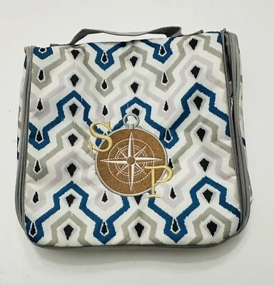 Thirty One 31 Traveler maquillaje cosmético Bolsa colgante en Ikat Waves Foto 1 de 4