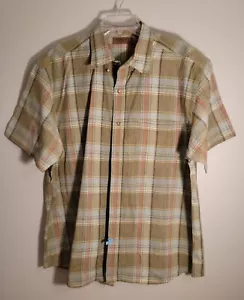 Camicia Morgan Creek Outfitters multicolore a quadri con bottoni taglia XL lavata a secco - Foto 1 di 6