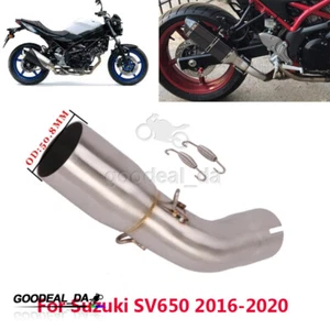 Slip On For SUZUKI SV650 2016-2020 Motorcycle Exhaust Modified Middle Link Pipe - Picture 1 of 8