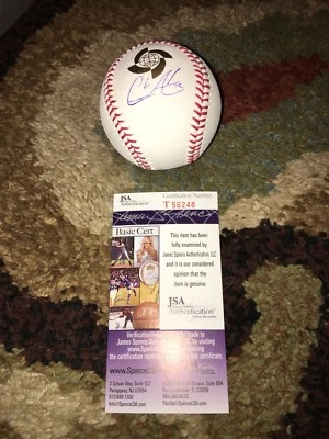 克里斯·阿彻签名 2017 年世界棒球经典棒球队美国雷斯 JSA — 第 1/2 张图片