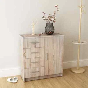 Sideboard Buffet Side Cabinet Storage Dresser Table Cupboard Drawer vidaXL - Picture 1 of 8