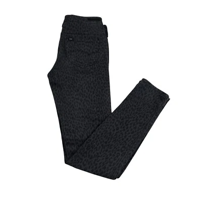 Lee Scarlett Jeans Purple & Black Leopard Print Low Rise Straight W29 L32 - Image 1 of 4