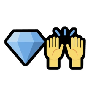 Diamond Hands Stickers 3" x 1.66", Keychain WSB Wallstreetbets, stonk meme GME - Picture 1 of 11