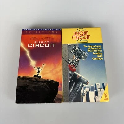 SHORT CIRCUIT 1 & 2 VHS LOT CBS FOX Robot Sci-Fi Comedy Johnny 5 - Image 1 of 4