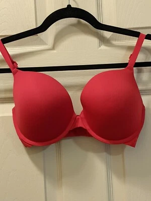  Sujetador push-up DKNY talla 32DD Custom Lift DK4013 rojo. Excelente. Foto 1 de 3