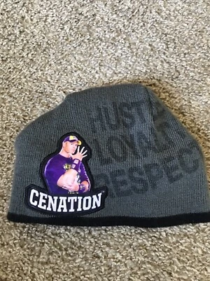 Gorra tejida World Wrestling WWE John Cena Cenation gorro negro/gris OSFM Foto 1 de 4