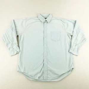 Vintage J Crew Shirt Mens Large Light Blue Oarsman Button Up Preppy 90s USA ^ - Picture 1 of 11