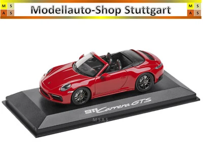 Porsche 911 Carrera GTS Cabriolet - Rosso Carminio - Spark 1:43 - Nuovo di - Immagine 1 di 2