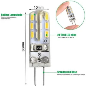 10Pcs G4 1.5W - 3W LED Light Bulb Capsule 12V Replacement For G4 Halogen M4Q4 - Picture 1 of 15