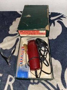 Vintage Oster Model 13 Lucky Dog Electric Clipper In Box Resco Nail Mix Lot - Picture 1 of 6