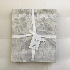 Williams Sonoma FRUTTA JACQUARD Tablecloth 70”x 108” Grey NWT - Picture 1 of 1