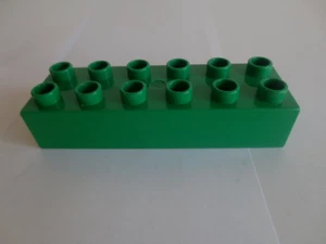 LEGO DUPLO Grundbaustein 2x6 grün Bausteine - Bild 1 von 1