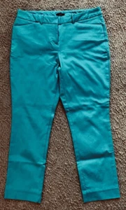 Worthington Women's Pants Size 6S Slim Fit Green Stretch 4 Pockets - Picture 1 of 7