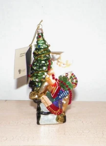 LYNN WEST #95 CHRISTMAS LIGHTS ELF CHRISTMAS ORNAMENT NIB HANG-TAG - Picture 1 of 6