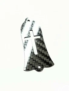 CARBON FIBER CUSTOM CROSS fits Gibson for Les Paul Truss Rod Cover New Made n US - Picture 1 of 4