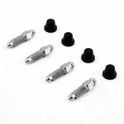 For BMW 5 Series E34 1987-1995 4x Brake Caliper Bleed Nipples STAINLESS STEEL - Image 1 of 4