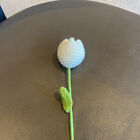 1X Hand-Woven Artificial Flower Tulips Woolen Yarn Crochet Craft Home Decor Diy