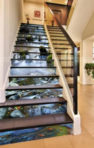3D River Water 148 Stair Risers Decoration Photo Mural Vinyl Decal Wallpaper - Picture 1 of 5