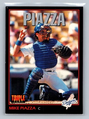 1993 Triple Play Mike Piazza #55 Los Angeles Dodgers - Image 1 of 2