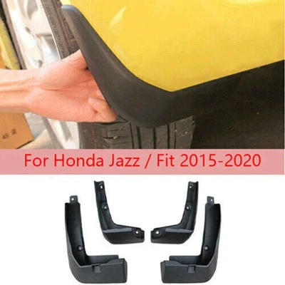For Honda Jazz / Fit 2015~2020 Genuine New Set Mud Flaps Fender Splash Guards 4X - Image 1 of 4