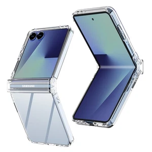 Custodia rigida cerniera per Samsung Galaxy Z Flip7 5G trasparente antiurto resistente cover - Foto 1 di 10