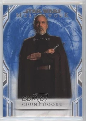 2018 Topps Star Wars Masterwork Blue Count Dooku #7 q3y - Image 1 of 3