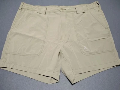 Pantalones Cortos de Pesca Gancho y Aparejos Hombres 40/5 Beige Nylon Secado Rápido Flexible Cintura Navegación  Foto 1 de 4