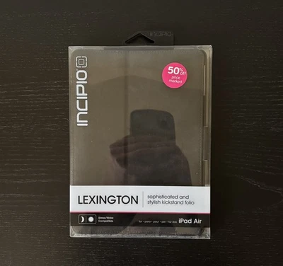 NEW Sealed Black Incipio Lexington Folio iPad Air Case Leather w Hard Shell Back - Image 1 of 2